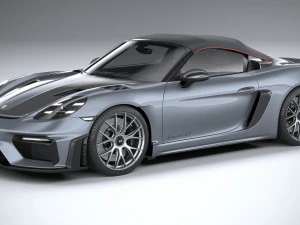Porsche 718 Boxster Spyder RS 2024 3D Model
