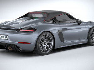 Porsche 718 Boxster Spyder RS 2024 Modelo 3D