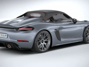 Porsche 718 Boxster Spyder RS 2024 3D Model