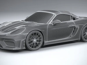 Porsche 718 Boxster Spyder RS 2024 3D Model