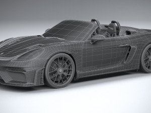 Porsche 718 Boxster Spyder RS 2024 Modelo 3D