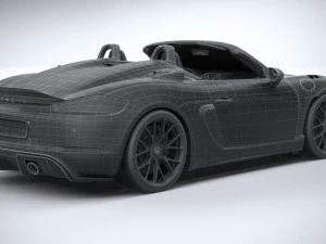 Porsche 718 Boxster Spyder RS 2024 3D Model