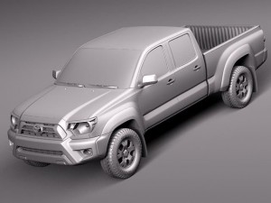Toyota Tacoma Crew Cab 2012 3D 模型