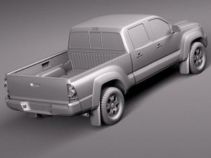 Toyota Tacoma Crew Cab 2012 3D 模型