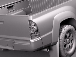 Toyota Tacoma Crew Cab 2012 3D 模型