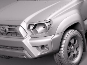 Toyota Tacoma Crew Cab 2012 3D 模型