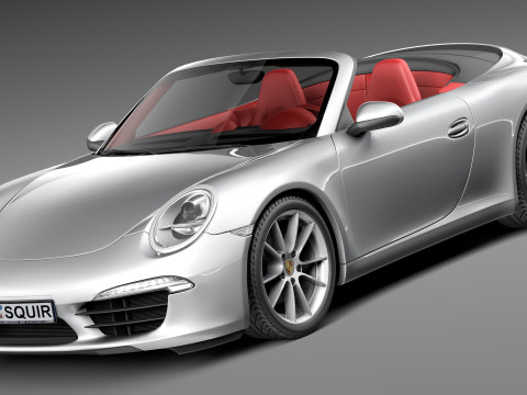 Porsche 911 Carrera S Cabriolet 2013 3D Model