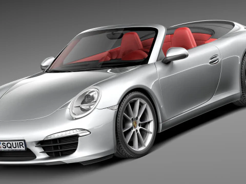 पोर्शे 911 कैरेरा एस कैब्रियोलेट 2013 3D मॉडल