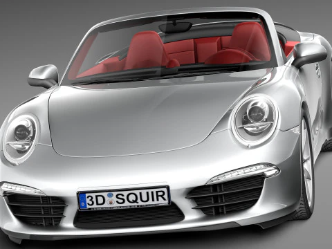 Porsche 911 Carrera S Cabriolet 2013 3D Model