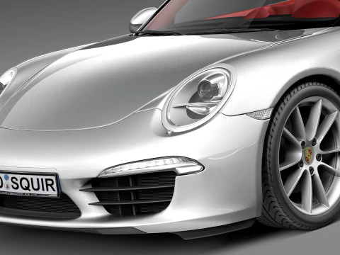 Porsche 911 Carrera S Cabriolet 2013 3D Model