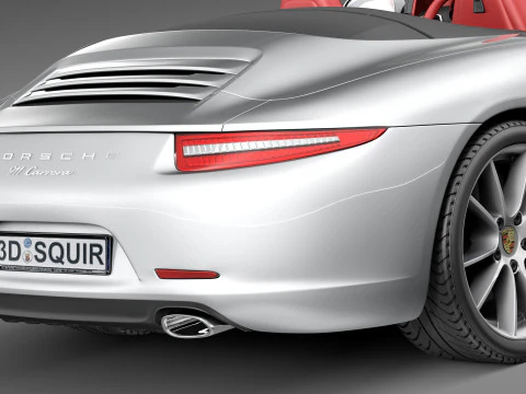 Porsche 911 Carrera S Cabriolet 2013 3D Model