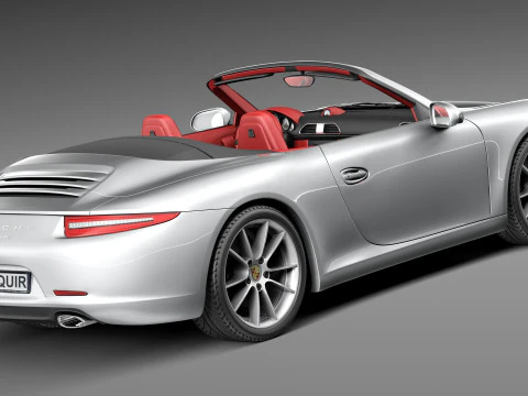 Porsche 911 Carrera S Cabriolet 2013 3D Model