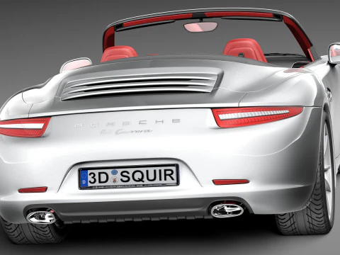 Porsche 911 Carrera S Cabriolet 2013 3D Model