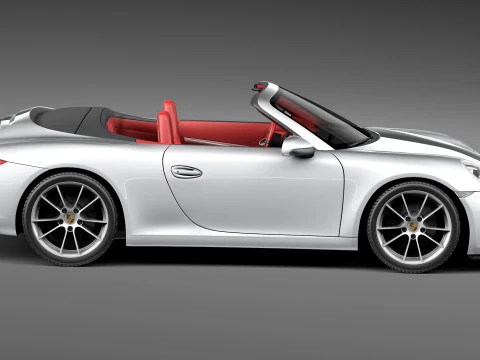 Porsche 911 Carrera S Cabriolet 2013 3D Model