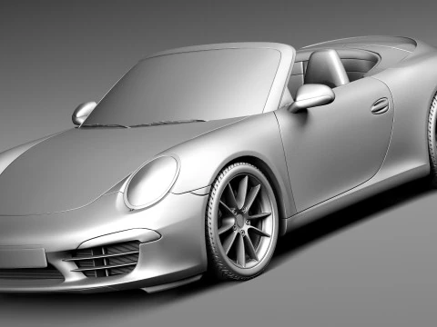 Porsche 911 Carrera S Cabriolet 2013 3D Model