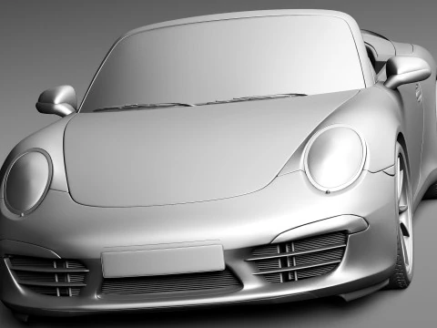 Porsche 911 Carrera S Cabriolet 2013 3D Model