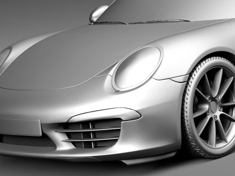 Porsche 911 Carrera S Cabriolet 2013 3D Model