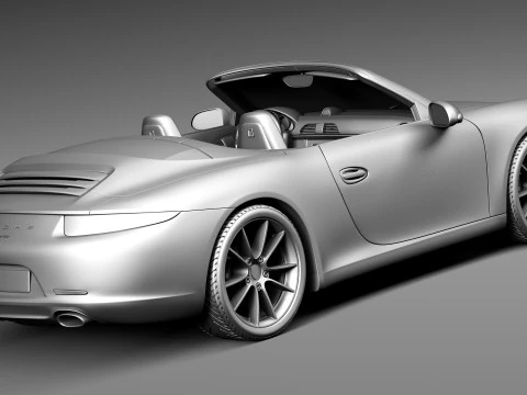 Porsche 911 Carrera S Cabriolet 2013 3D Model