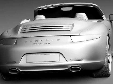 Porsche 911 Carrera S Cabriolet 2013 3D Model