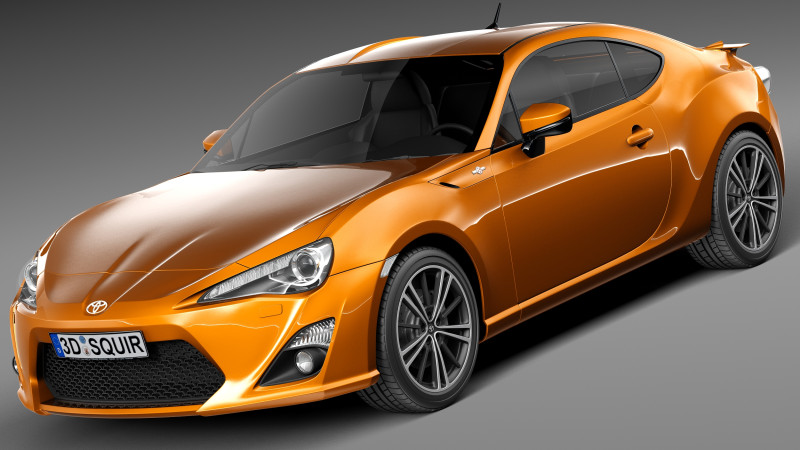Toyota GT 86 2013 Modèle 3D .c4d .max .obj .3ds .fbx .stl .blend 