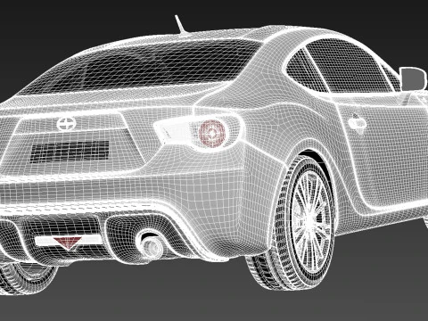 Scion FR-S 2013 3D Model