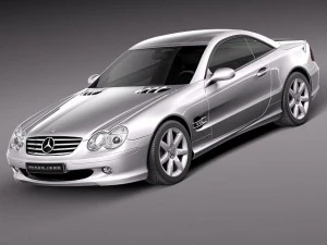 Mercedes-Benz SL 2003-2007 Modelo 3D
