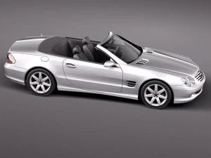 Mercedes-Benz SL 2003-2007 3D Model