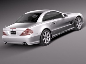Mercedes-Benz SL 2003-2007 Model 3D