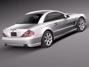 Mercedes-Benz SL 2003-2007 3D Model