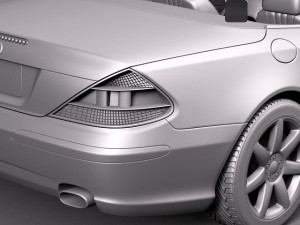 Mercedes-Benz SL 2003-2007 Model 3D