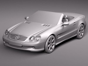 Mercedes-Benz SL 2003-2007 Model 3D