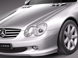 Mercedes-Benz SL 2003-2007 Model 3D