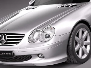 Mercedes-Benz SL 2003-2007 3D Model
