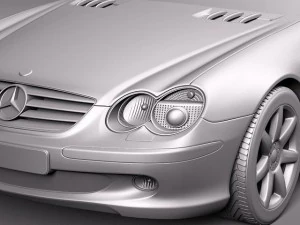 Mercedes-Benz SL 2003-2007 3D Model