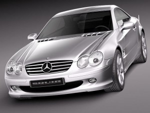 Mercedes-Benz SL 2003-2007 Model 3D