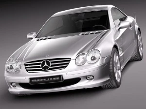 Mercedes-Benz SL 2003-2007 3D Model