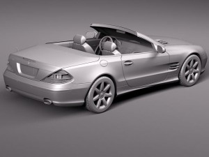 Mercedes-Benz SL 2003-2007 Model 3D