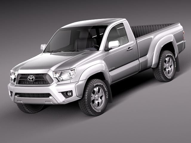 Toyota Tacoma Single Cab 2012 3D मॉडल .c4d .max .obj .3ds .fbx .stl .blend 