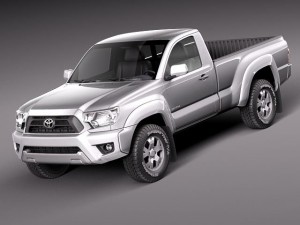 Toyota Tacoma Single Cab 2012 3D 모델