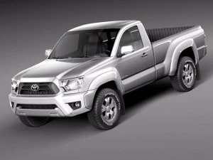 Toyota Tacoma cabine simples 2012 Modelo 3D
