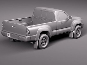 Toyota Tacoma Single Cab 2012 3D मॉडल