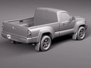 Toyota Tacoma Single Cab 2012 3D Model