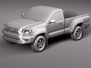 Toyota Tacoma Single Cab 2012 3D मॉडल