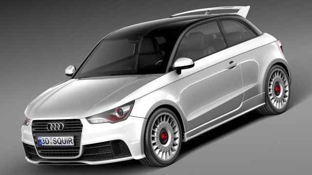 Audi A1 Quattro 2013 Model 3D .c4d .max .obj .3ds .fbx .stl .blend 