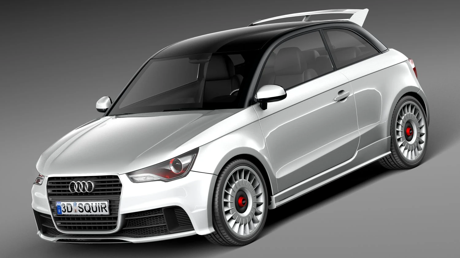 Audi A1 Quattro 2013 3D Model .c4d .max .obj .3ds .fbx .stl .blend 