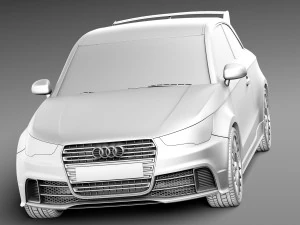 Audi A1 Quattro 2013 3D Model