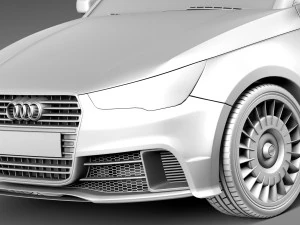 Audi A1 Quattro 2013 3D Model