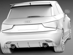 Audi A1 Quattro 2013 3D Model