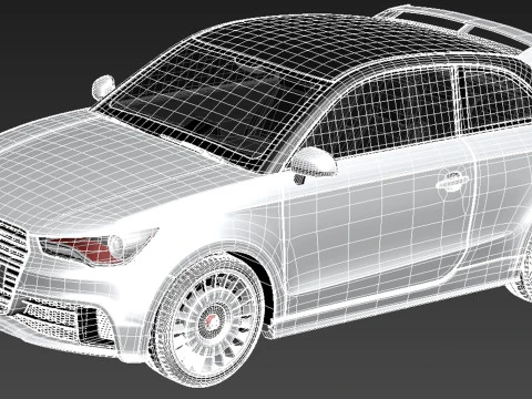 Audi A1 Quattro 2013 3D Model