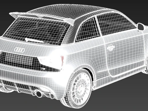 Audi A1 Quattro 2013 3D Model